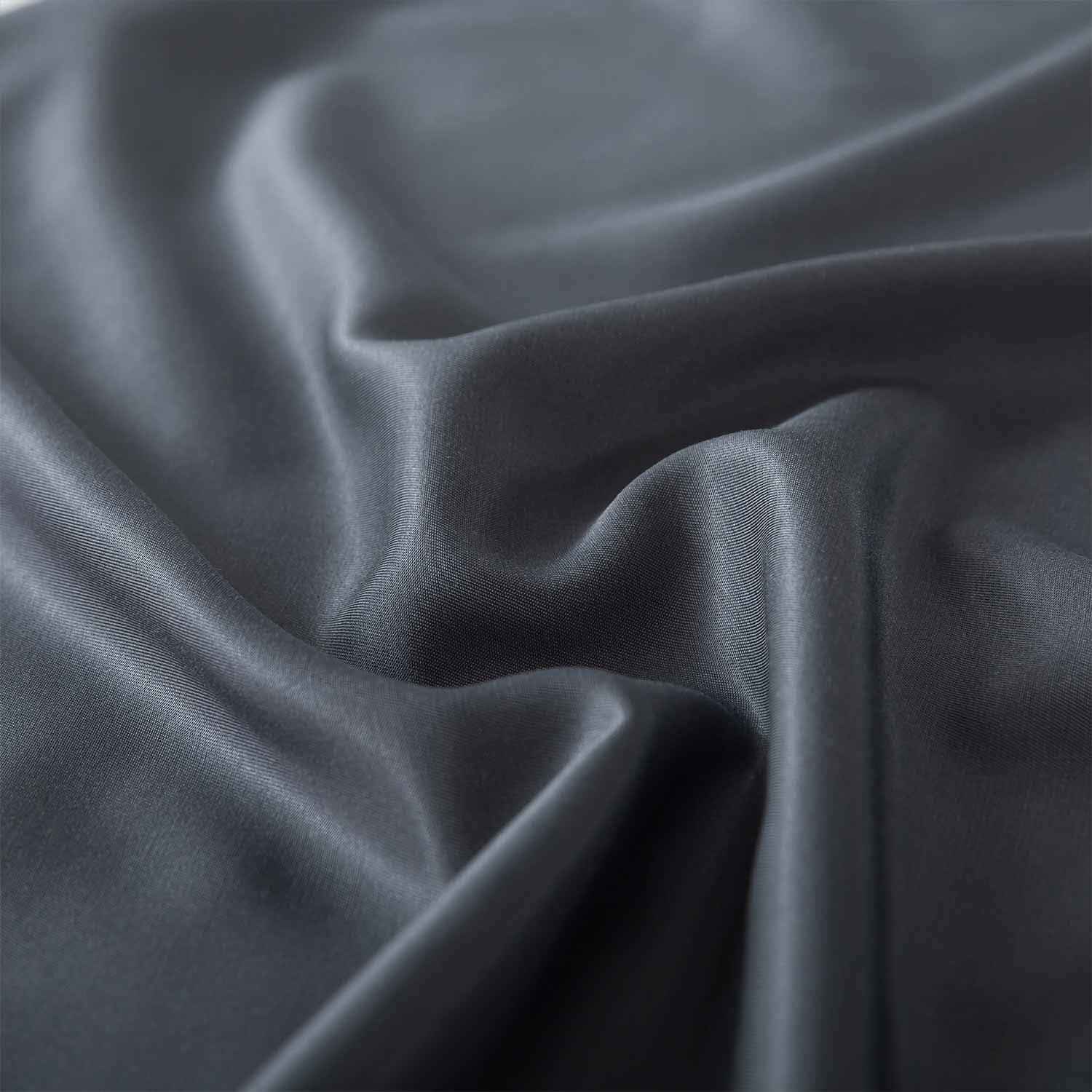 Moccabebe 2 Pc King Size Pillowcases 20x36 Grey Cooling Bamboo Rayon Soft