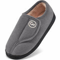 HARENCE Women's Slippers Memory Foam Fur Lined Closed Back Size 38/39
