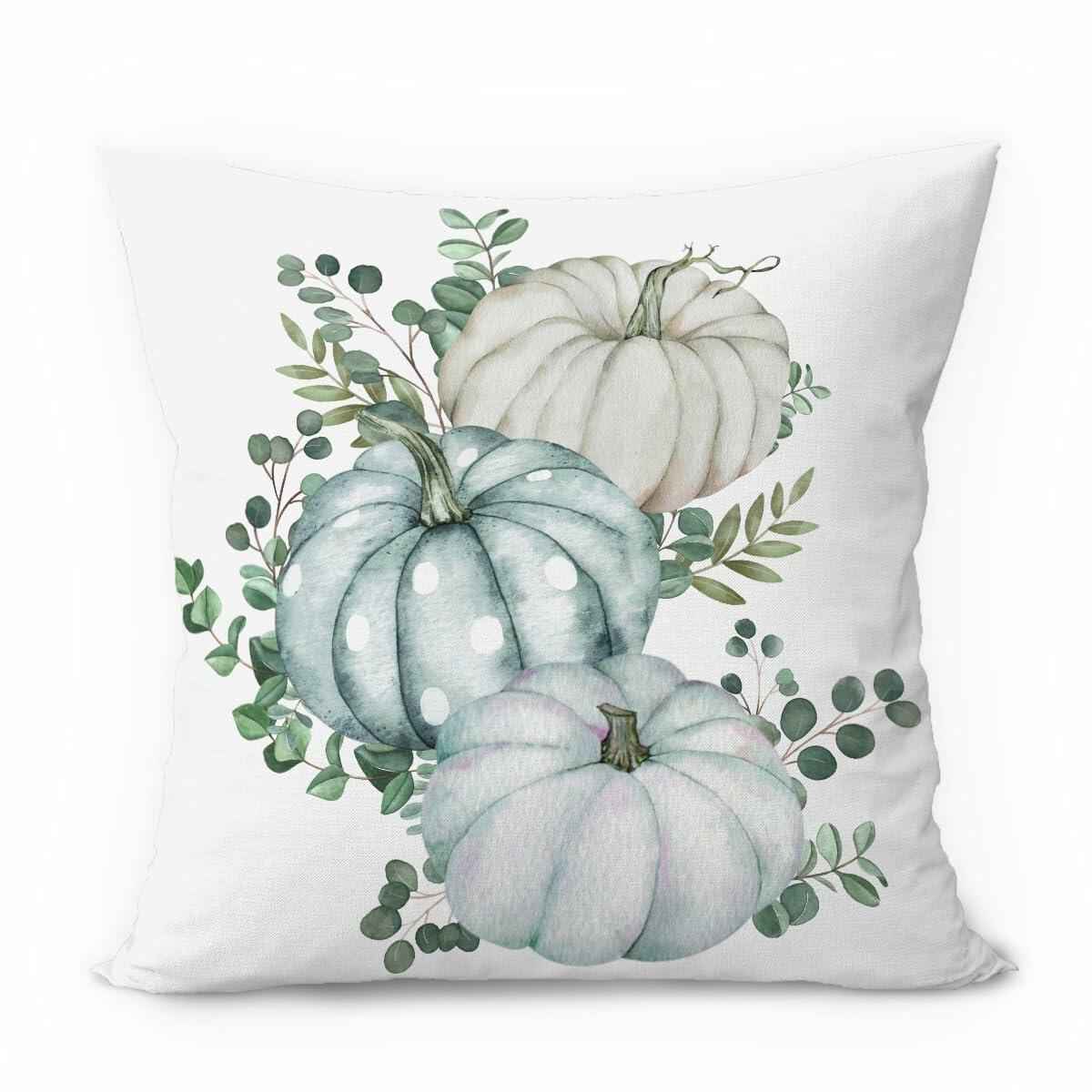 Wheatwin 18x18 Fall Coquette Throw Pillow Cover Pumpkin Retro Decor
