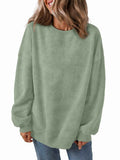 Trendy Queen Womens Oversized Sweatshirt Hoodie Brown Size M