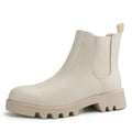 firelli Women Chelsea Ankle Booties Comfortable Boots Ivory Size 10