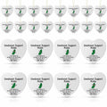Tioncy Emotional Support Pickle Ceramic Ornaments Double Sided Heart 24 Pack