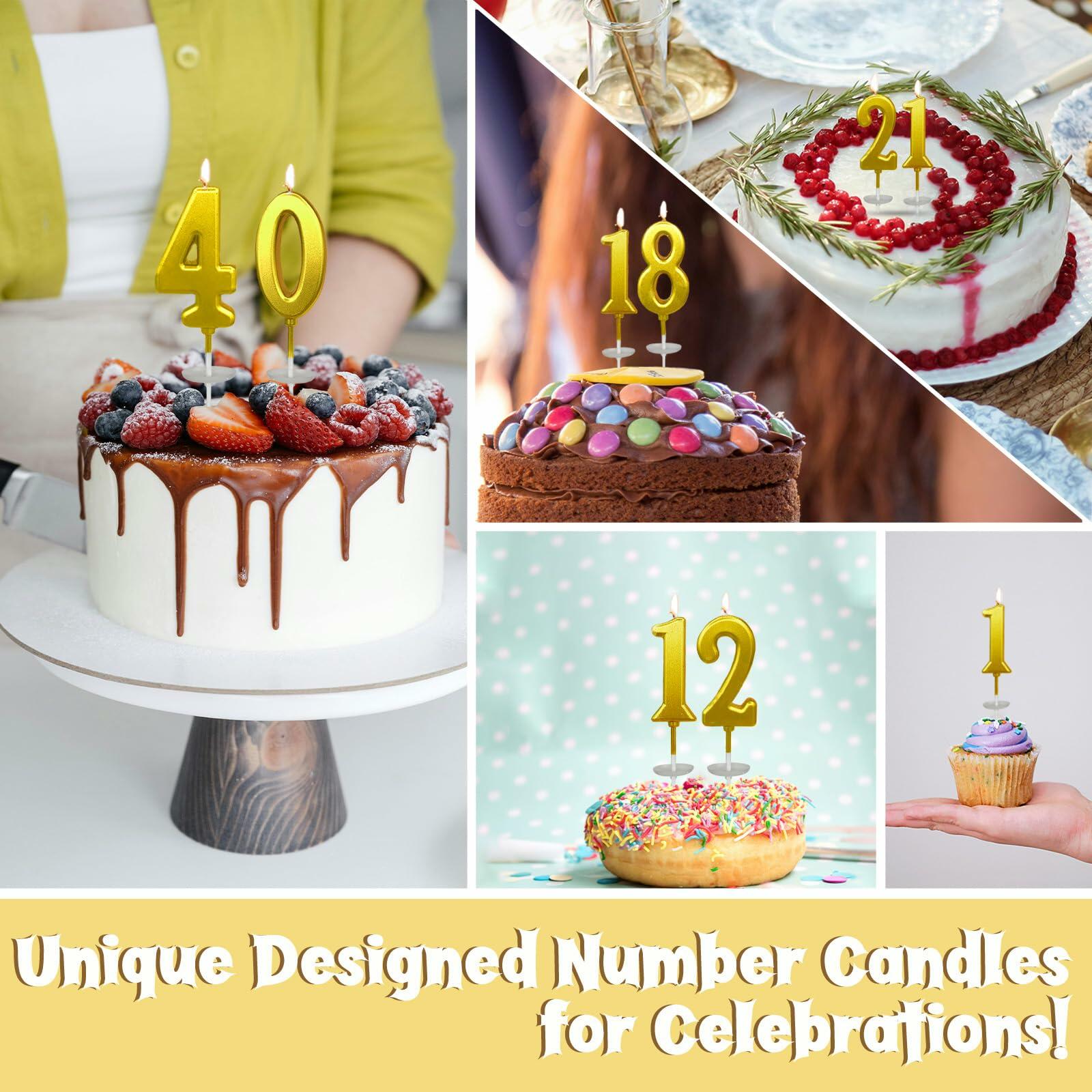 wusiyork Number 3 Birthday Candle Style A Single Unit Cake Decoration