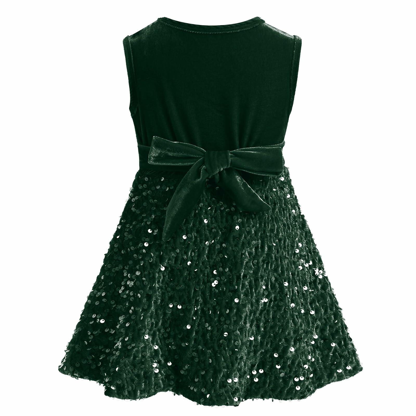 My First Christmas Baby Girl Velvet Dress Emerald Green 18-24 Months
