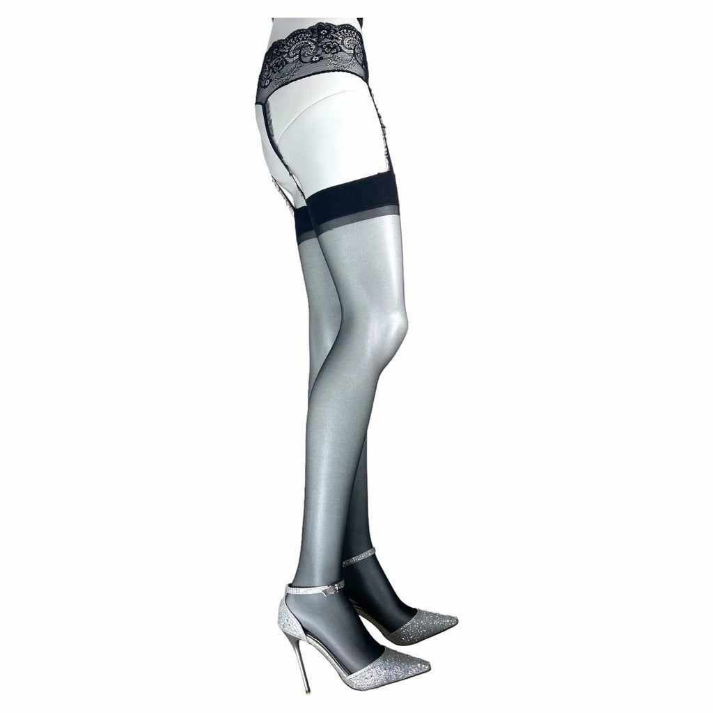 Jetsan Sheer Thigh High Stockings White One Size Fits 5' to 6'