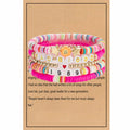 Taylo Sweet 5Pcs Beaded Friendship Bracelets for Women Multi Color