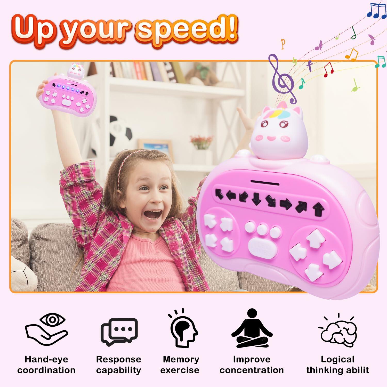 Rhythm Master Dance Machine Handheld Game Red Bear Educational Toy