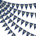 Mr. Onederful 1st Birthday Boy Triangle Banner Blue Party Decorations