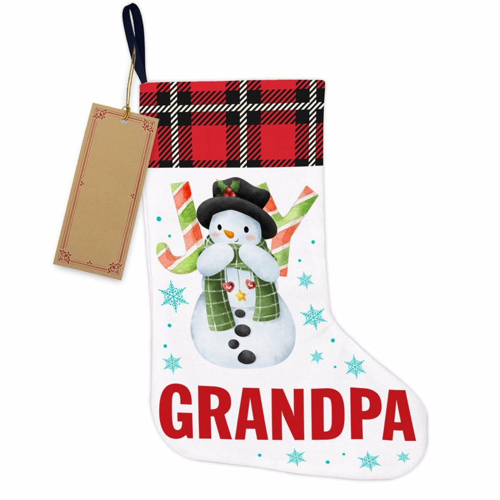 TSUYAWU Grandpa Christmas Stocking Holiday Decoration 18x12 Inch