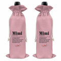 Mimi Wine Gift Bag Grandma Gifts Pink Birthday Mother's Day