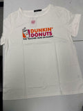 Inber Women’s Dunkin Donuts Graphic Tee White T-Shirt Size XL
