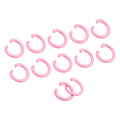 uxcell 8mm Open Jump Rings Carbon Steel Pink 80Pcs DIY Craft Connectors