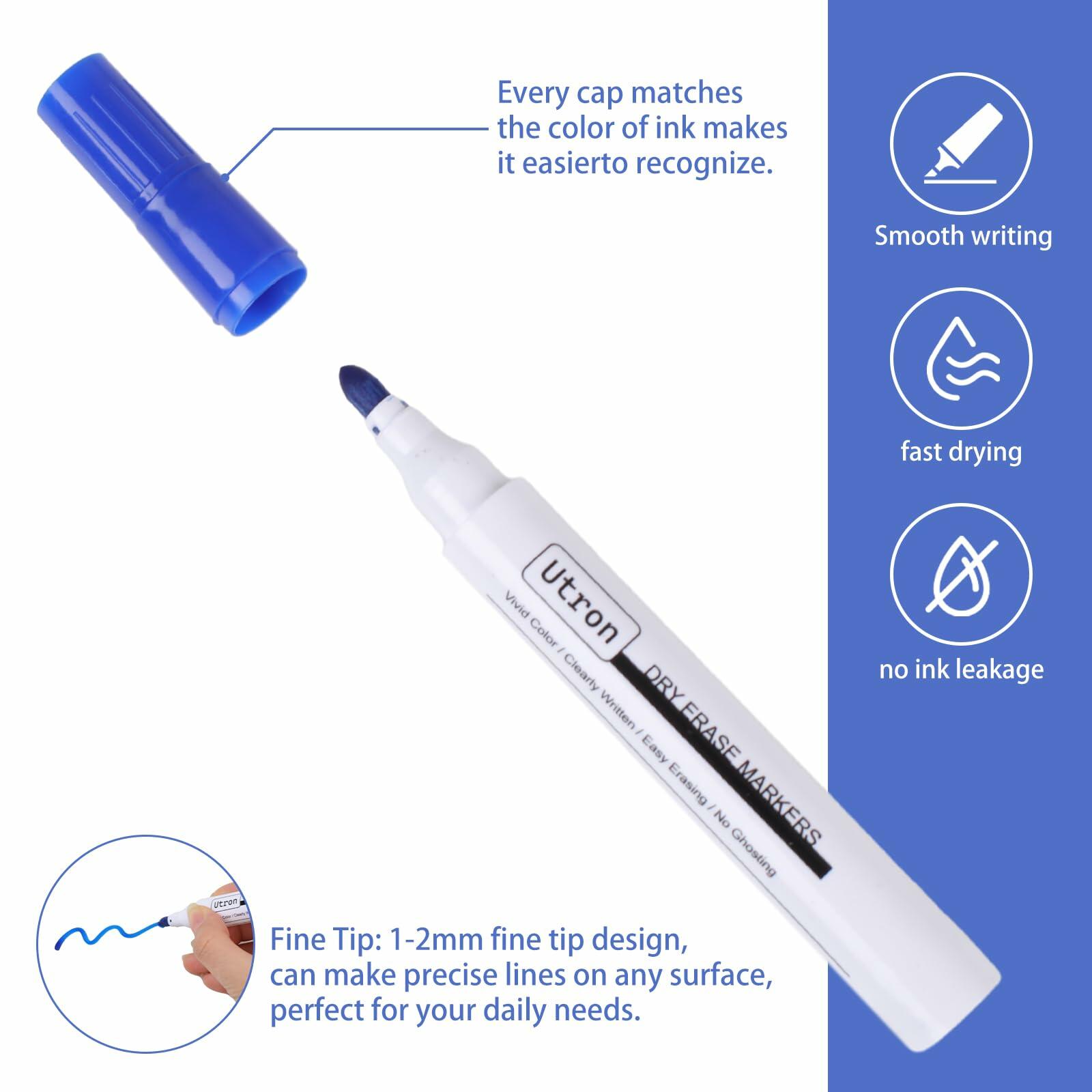 Utron Dry Erase Markers 22 Pack 4 Colors Whiteboard Markers School Office