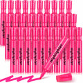 Qilery Highlighters 30 Pack Pink Tank Style Chisel Tip Quick Dry Markers
