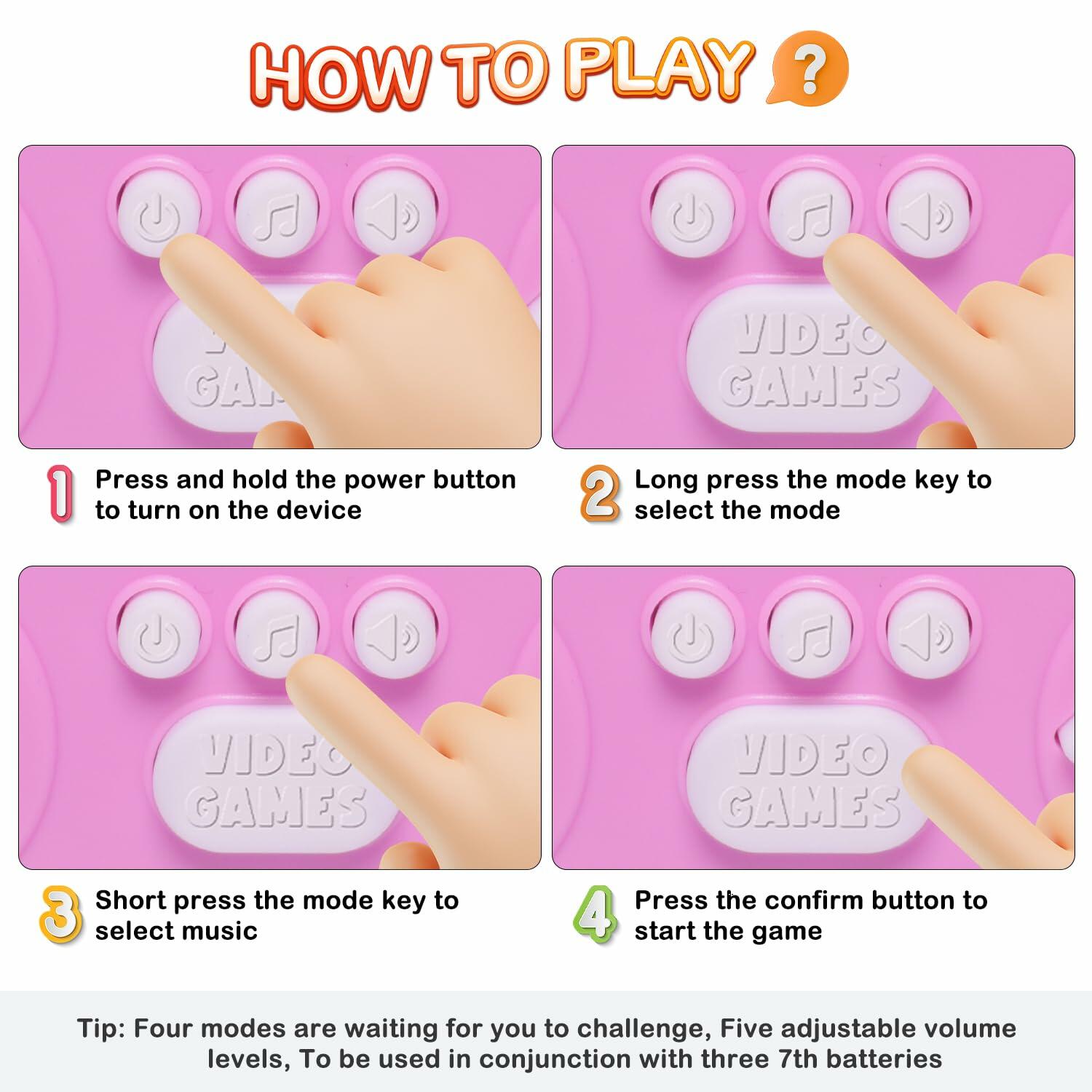 Hand-Held Rhythm Master Dance Machine Educational Toy for Kids 3-12 Pony