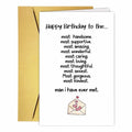 Funny Rude Birthday Card for Women Men Dad Mom Uncle Auntie 40-70th