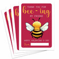Classroom Valentine's Day Cards Bee Design 5x3.5in 30 Pack Gender Neutral