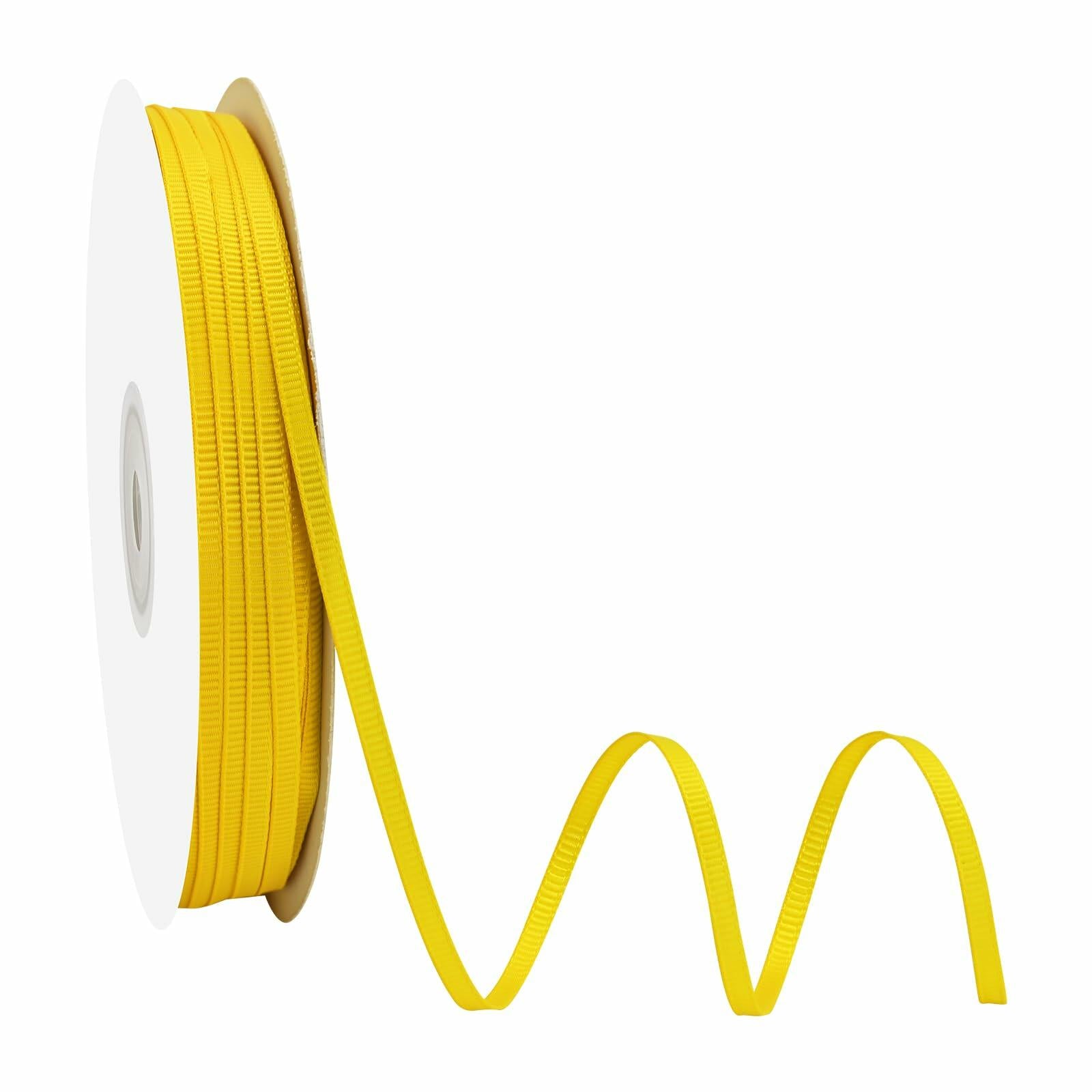 Maclemon 1.5in x 50yd Maize Grosgrain Ribbon Gift Wrapping Wedding Decor
