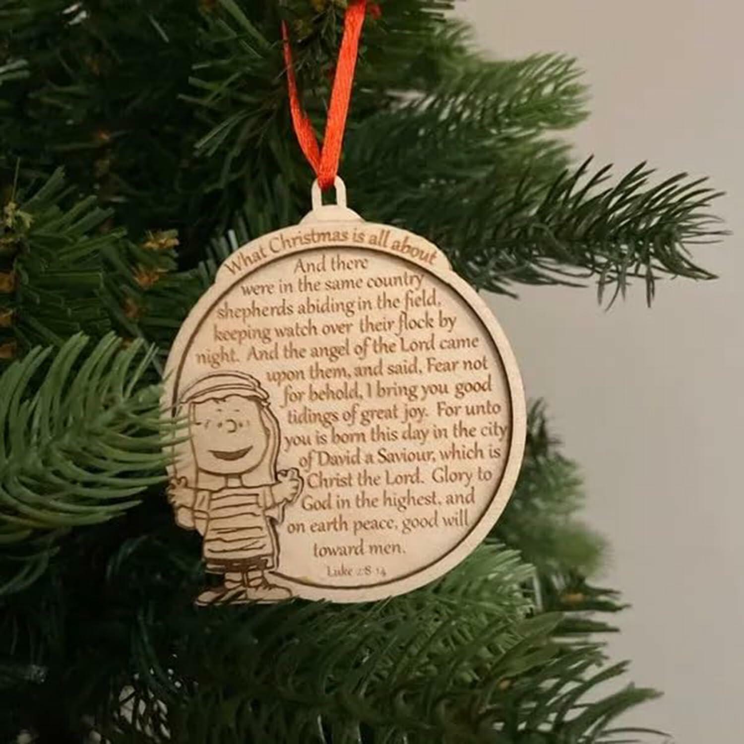 Wooden Christmas Ornaments Elephant Friendship Gifts for Women Sister 5PCS