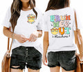 Teacher Shirts Women Last Day of School Bruh Letter Print Casual White Size L