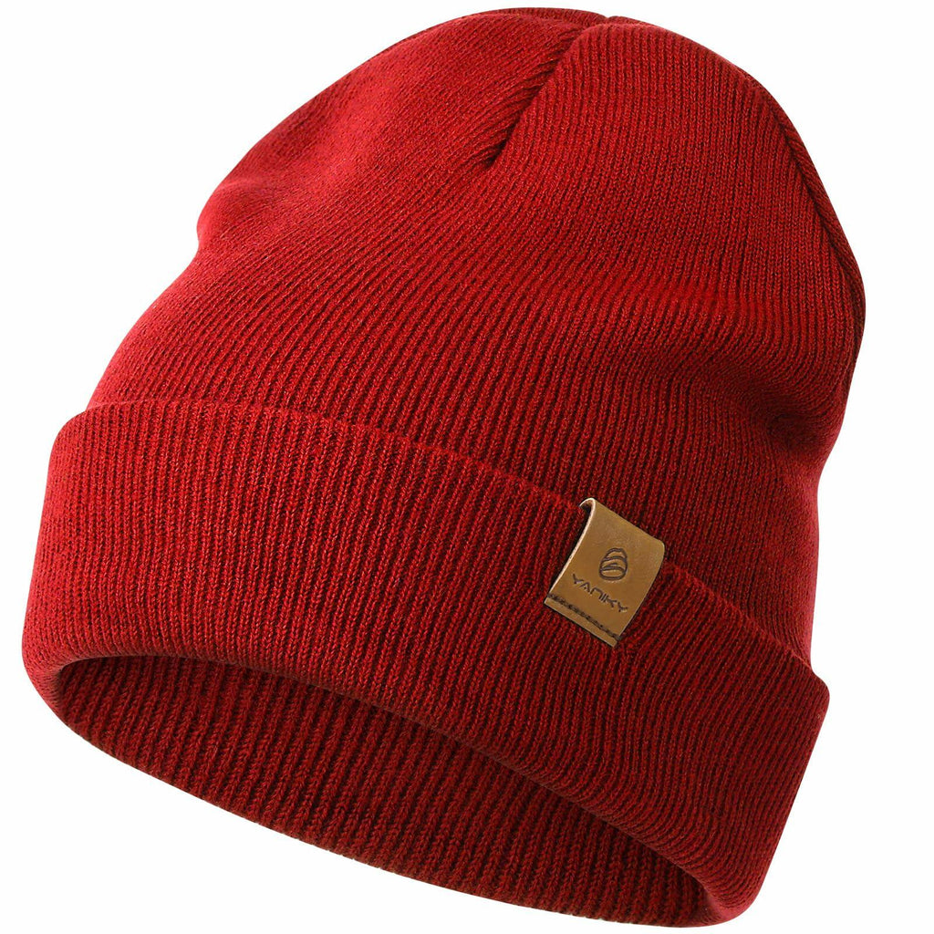 YANIKY Unisex Acrylic Beanie Hat Winter Knit Pink One Size