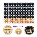 96PCS 15mm Silicone Beads Kit 2 Colors Round Rubber DIY Crafts