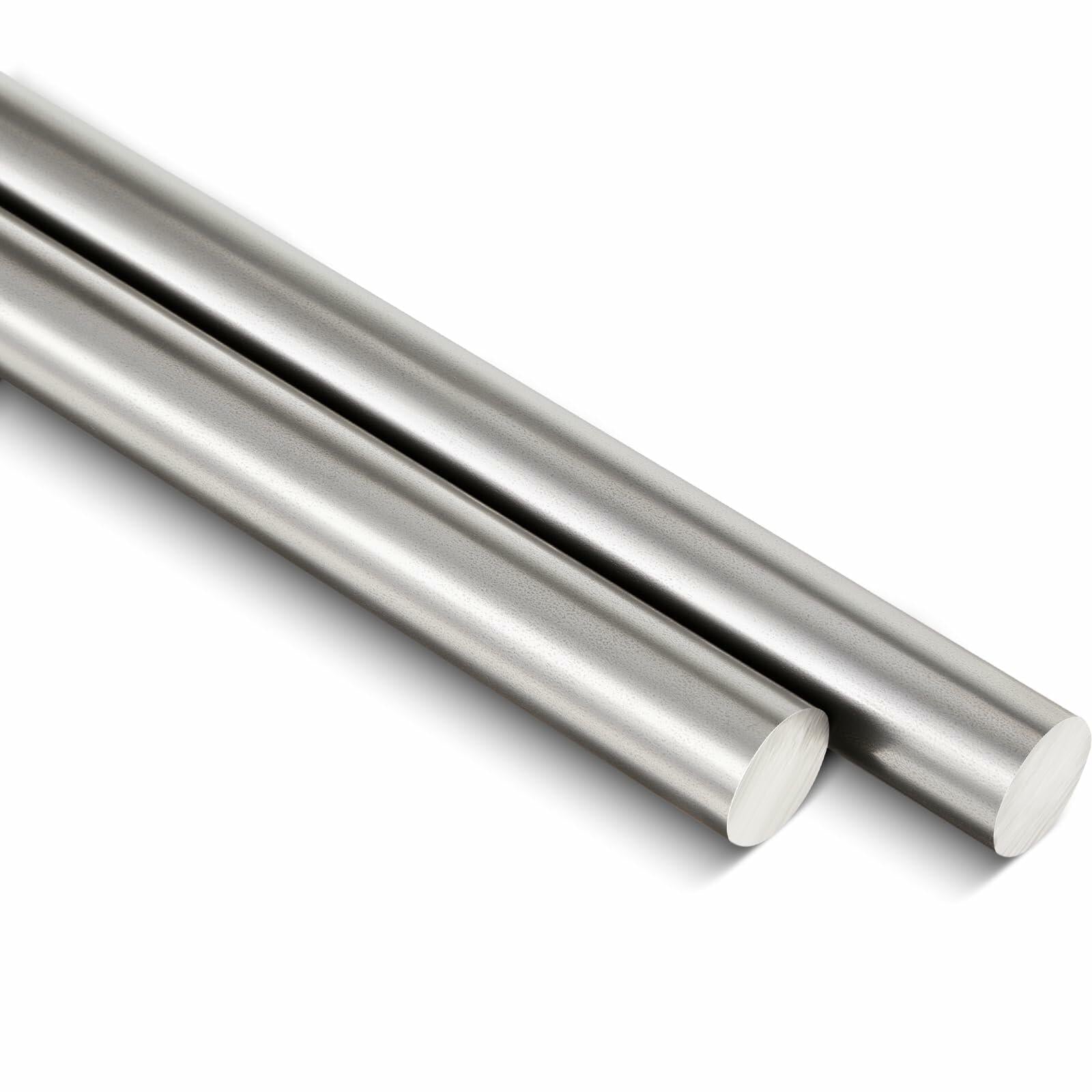 [Like New] Zonon Steel Cold Rolled Round Bar 0.79" Dia x 12" Length Mild Steel 2 Pcs