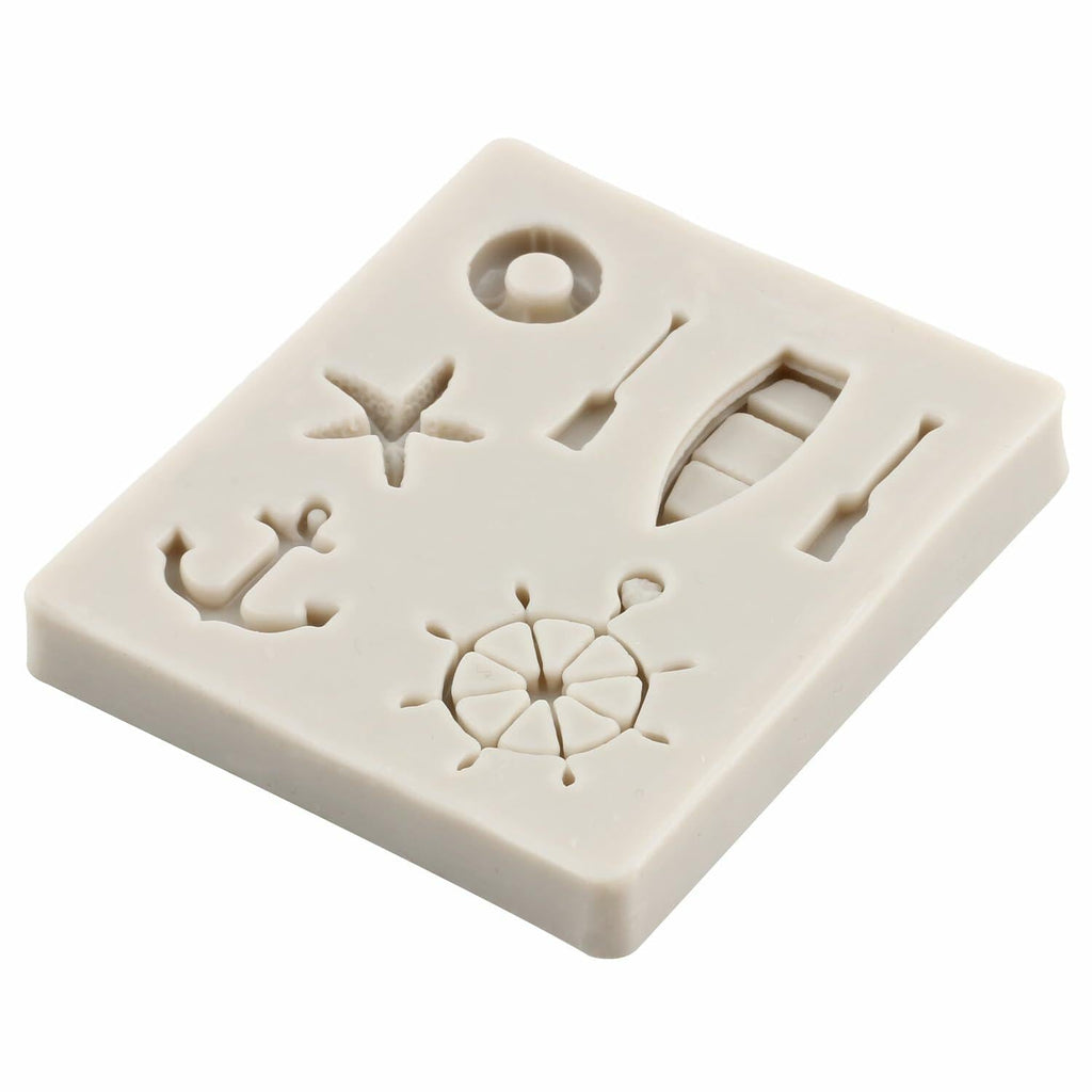 YANQINMS Silicone Rudder Anchor Sea Oar Fondant Mold for Cake Decorating