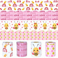 4 Rolls Valentine’s Day Bulletin Board Borders 131Ft Pink Bee Mine Trim