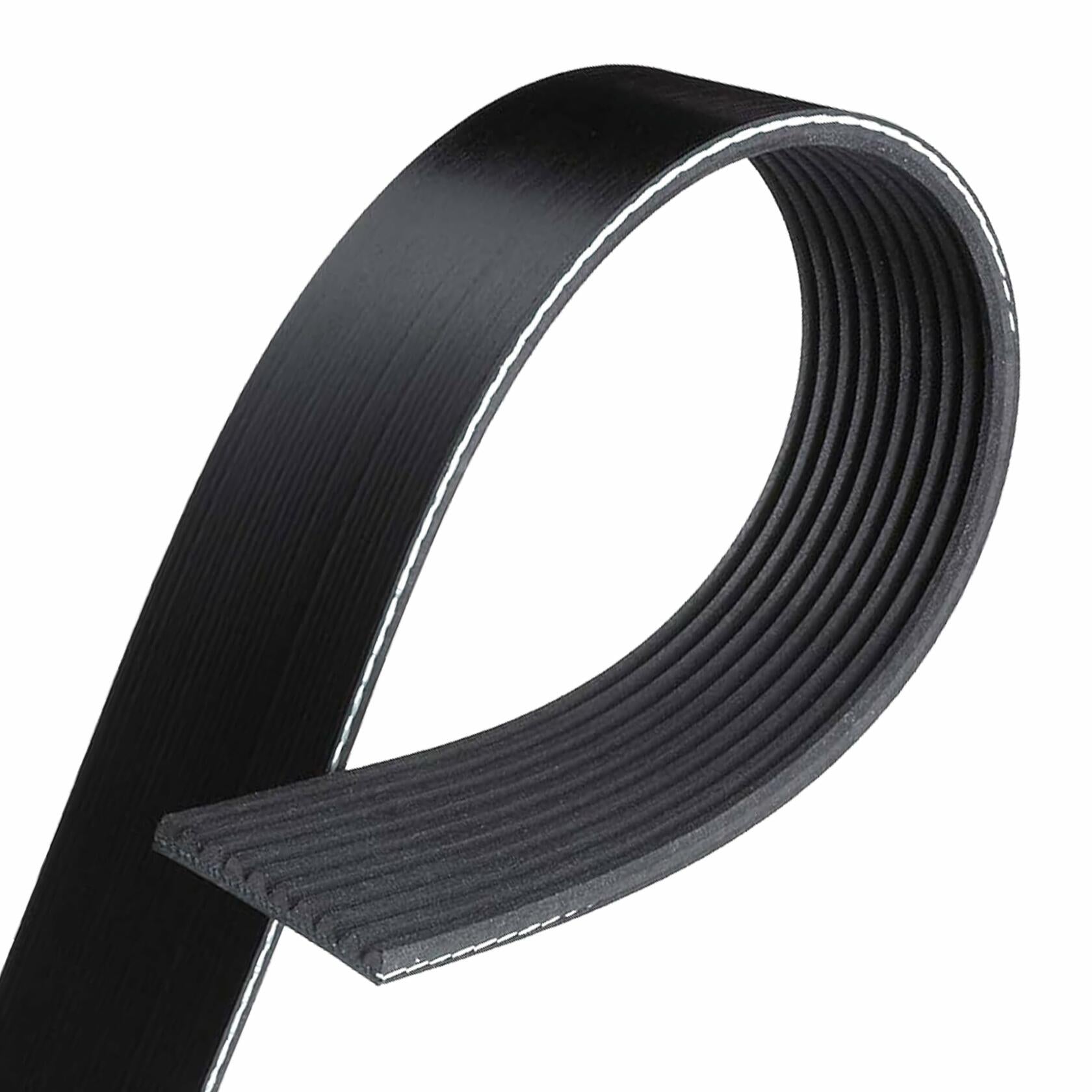 PartsBroz K070763 Micro-V Serpentine Drive Belt Compatible with Gates Black
