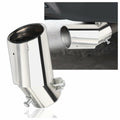 IHOTDER Stainless Steel Car Exhaust Tip 5.5'' Length Bolt-On Bright Silver
