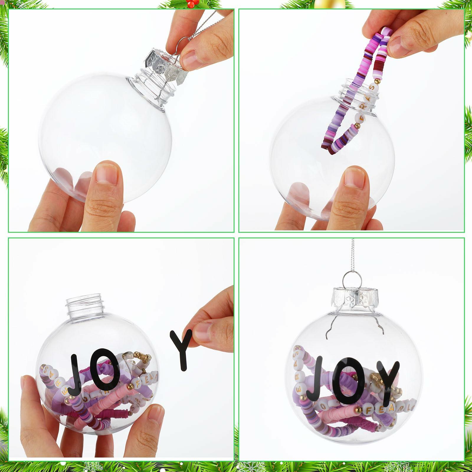[Like New] Poen 50 Pcs Pink Christmas Ball Ornaments for Tree DIY Holiday Decor