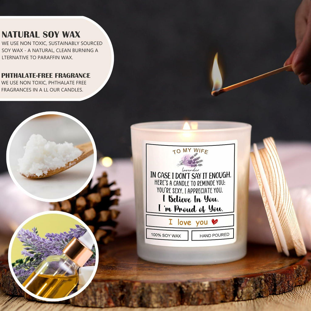 [Like New] Romantic Candle Gift for Wife Valentines Birthday Anniversary Gift