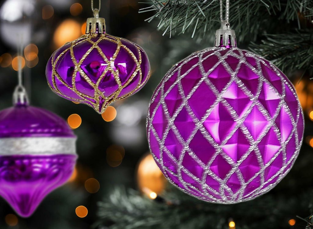 [Like New] Dohance Christmas Ornaments Set 9ct Tree Decoration Balls Holiday Decor