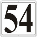 i-CowFun Aluminum Number Sign 54 12x12in Outdoor Parking Spot Large
