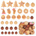 RoseCraft Christmas Ornaments Set 32PCS Shatterproof Multi-Color Hanging Balls