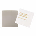 VOWFOO Yobo Bachelorette Cocktail Napkins 4.5x4.5 2-ply 100pcs White