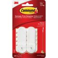 Command Medium Wire Hooks White 2 Hooks 4 Strips 17068ES-2PK