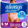 Always Discreet Max Small Underwear 19 Count Size S
