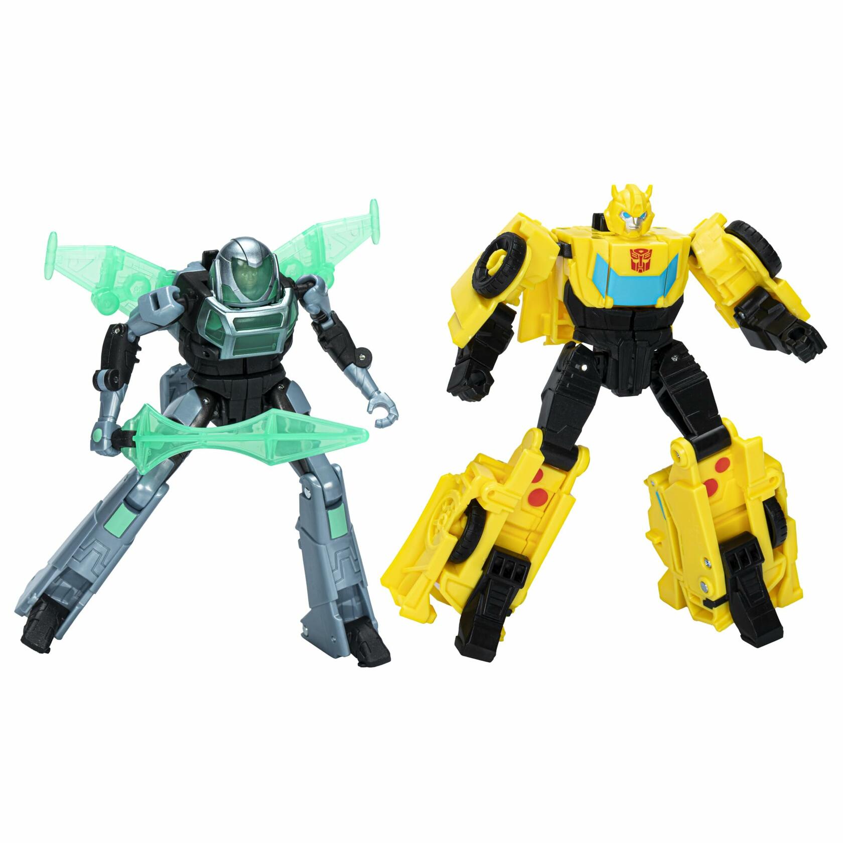 Transformers EarthSpark Cyber-Combiner Bumblebee & Mo Malto Robot Figures