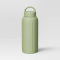 Room Essentials 32oz Stainless Steel Chug Water Bottle Green Hot Cold