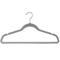 Laura Ashley Kids Velvet Hangers Heathered Gray 25pk Non-Slip 13.5in Gray