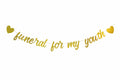 zxyxka Gold Glitter Funeral for My Youth Birthday Party Banner