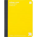 up&up™ College Ruled Composition Notebook Yellow 7.5x9.75 70 Pages