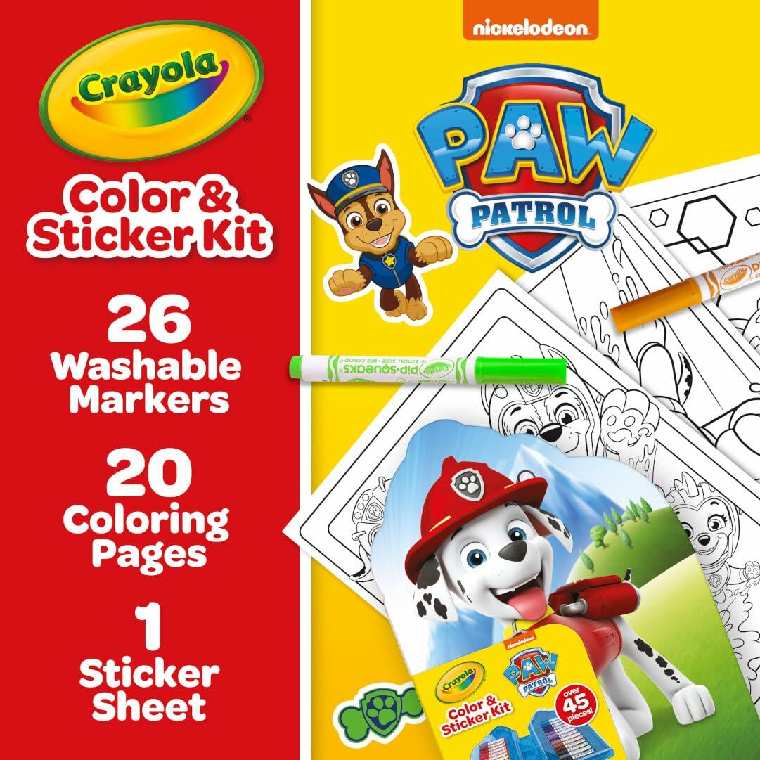 Crayola Paw Patrol Art Kit Creative Drawing and Coloring Set for Kids