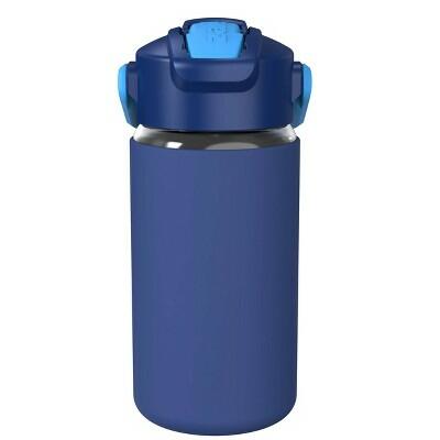 [Like New] Zak Designs 16oz Polypropylene Bottle with Silicone Sleeve Dark Blue