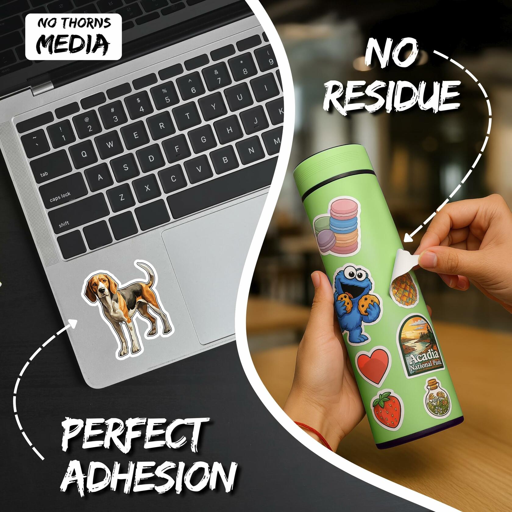 Foxhound Sticker 4 Inch Waterproof Vinyl Decal Durable Long-Lasting