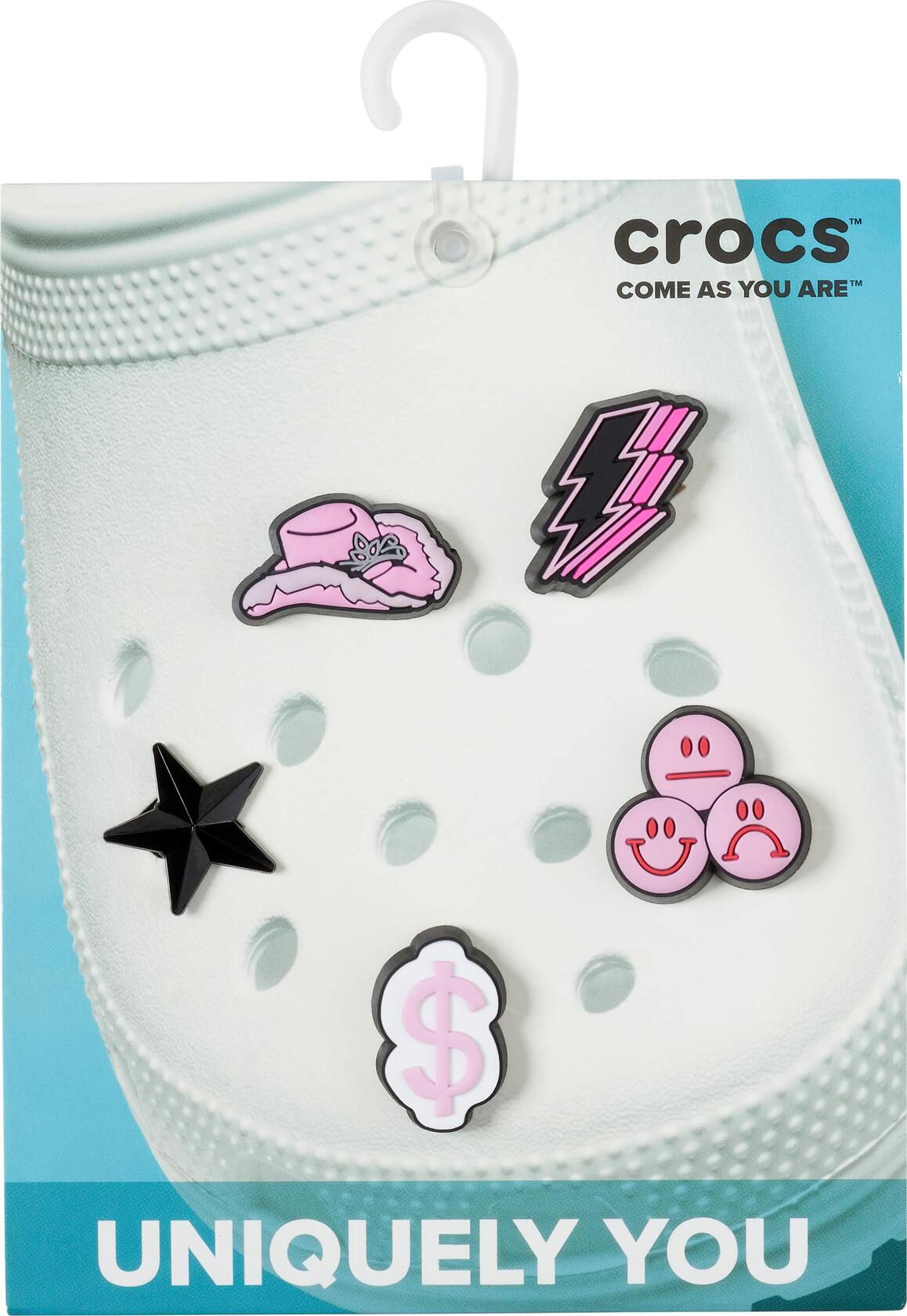 Crocs Jibbitz 5-Pack Trendy Shoe Charms Spacey Girl One Size