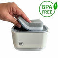 Four Friends 2-in-1 Dish Soap Dispenser with Sponge Holder Beige