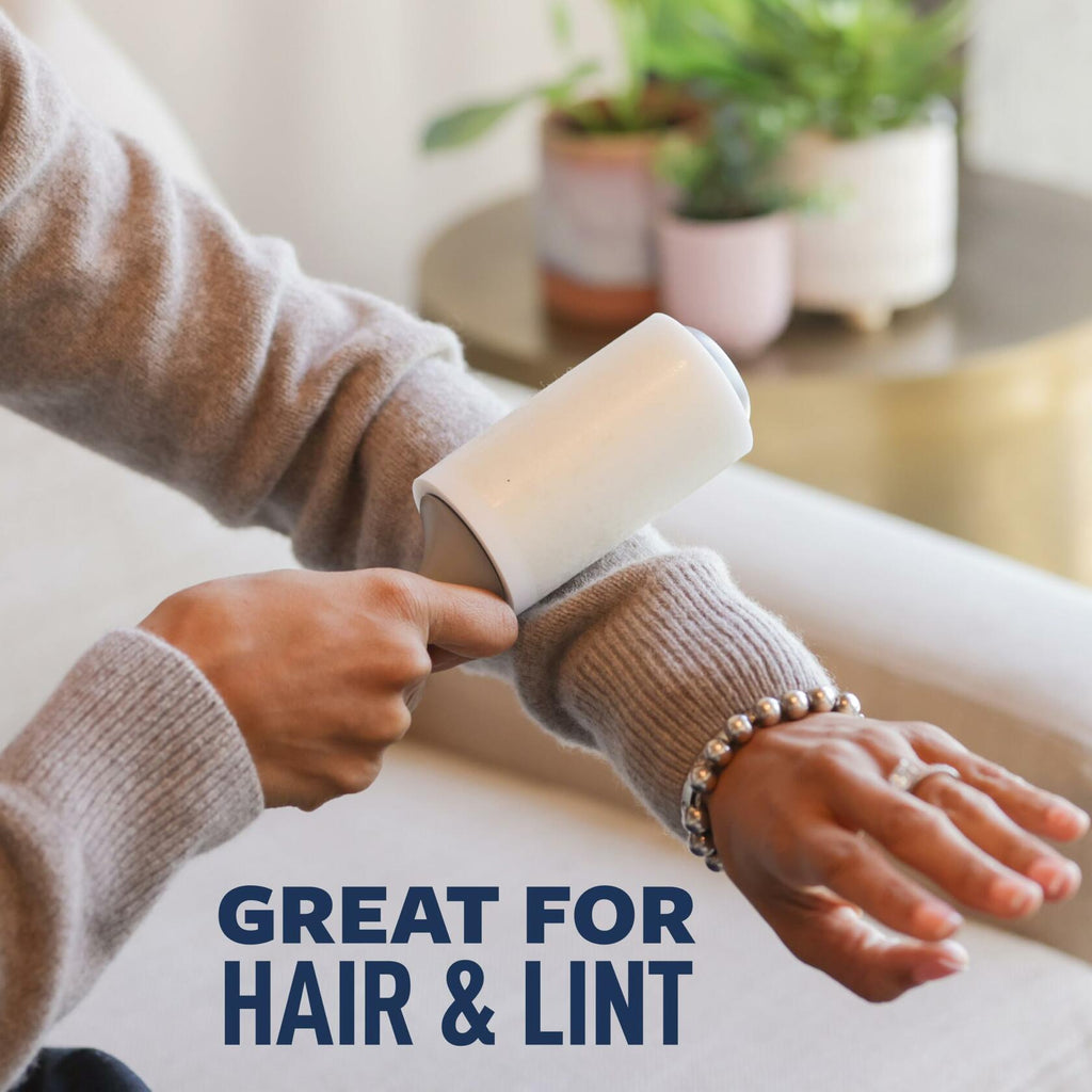 Scotch-Brite Everyday Clean Lint Roller, Pet Hair, 100 Sheets, White, 1 Pack